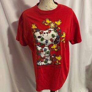 Peanuts Red Snoopy and Woodstock T-Shirt